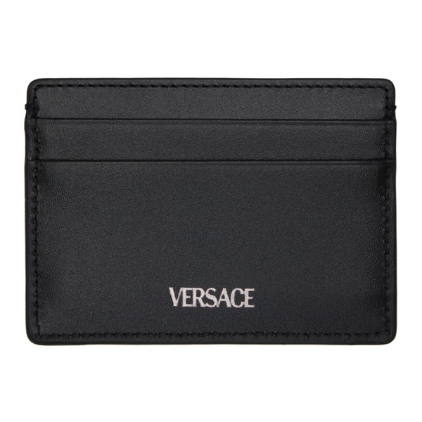 베르사체 베르사체 Versace Black Barocco Card Holder 241404M163004