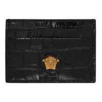 베르사체 Versace Black Croco Card Holder 241404F037002