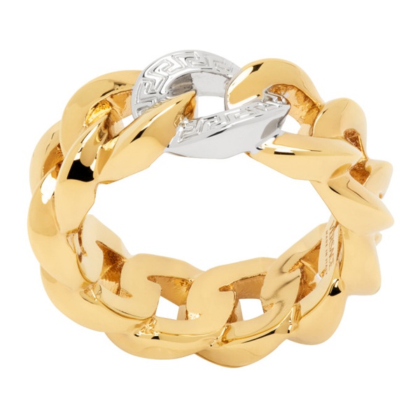 베르사체 베르사체 Versace Gold Medusa Chain Ring 241404M147038