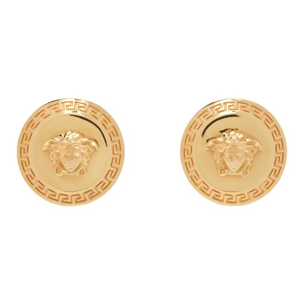 베르사체 베르사체 Versace Gold Tribute Medusa Stud Earrings 241404F022001