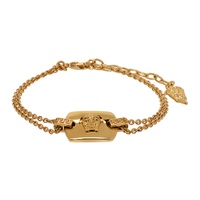 베르사체 Versace Gold Medusa Tag Bracelet 241404F020004