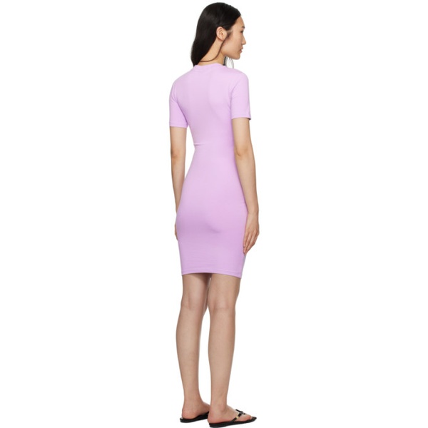 베르사체 베르사체 진 꾸뛰르 베르사체 Versace Jeans Couture Purple Crystal Midi Dress 241202F052001