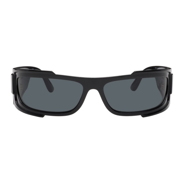 베르사체 베르사체 Versace Black Medusa Biggie Shield Sunglasses 241404M134035