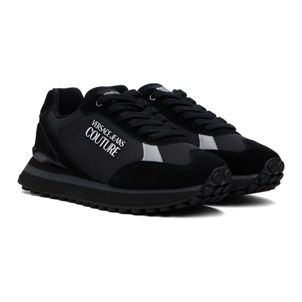 베르사체 베르사체 진 꾸뛰르 베르사체 Versace Jeans Couture Black Spyke Sneakers 241202M237001