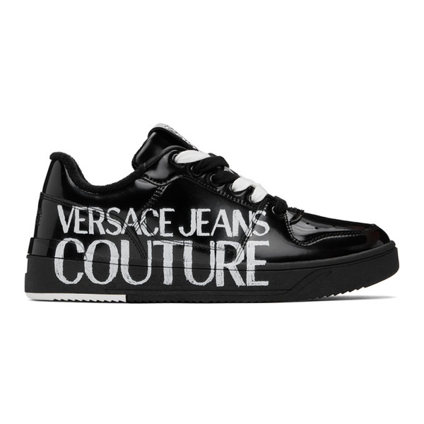 베르사체 베르사체 진 꾸뛰르 베르사체 Versace Jeans Couture Black Starlight Sneakers 241202M237010