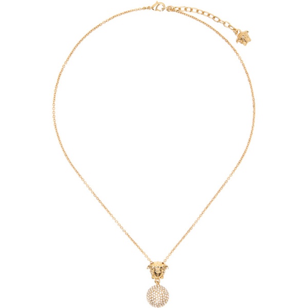 베르사체 베르사체 Versace Gold Medusa Crystal Ball Necklace 241404F023007