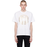 베르사체 진 꾸뛰르 베르사체 Versace Jeans Couture White V Emblem T-Shirt 241202M213003