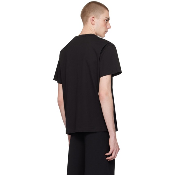 베르사체 베르사체 진 꾸뛰르 베르사체 Versace Jeans Couture Black Printed T-Shirt 241202M213033