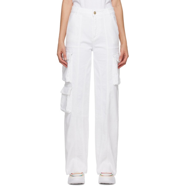 베르사체 베르사체 진 꾸뛰르 베르사체 Versace Jeans Couture White Cargo Jeans 231202F069011