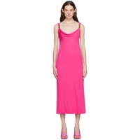 베르사체 Versace Pink Cowl Neck Maxi Dress 231404F055003