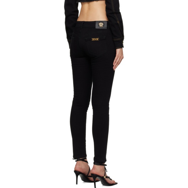 베르사체 베르사체 진 꾸뛰르 베르사체 Versace Jeans Couture Black Two-Pocket Jeans 241202F069000