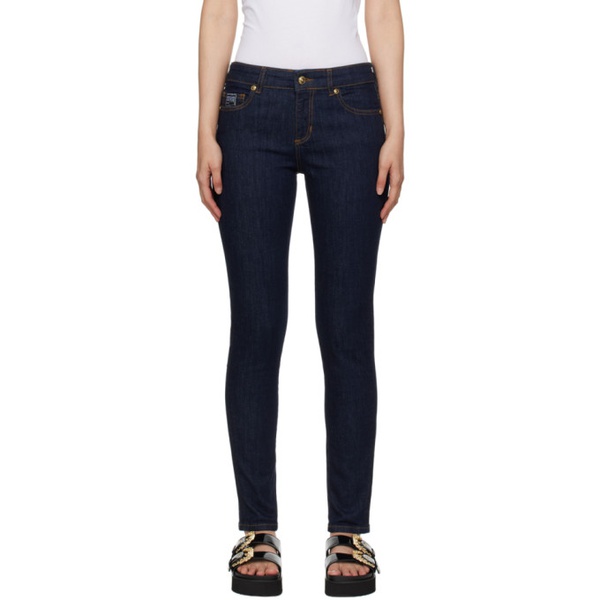 베르사체 베르사체 진 꾸뛰르 베르사체 Versace Jeans Couture Indigo Five-Pocket Jeans 241202F069003