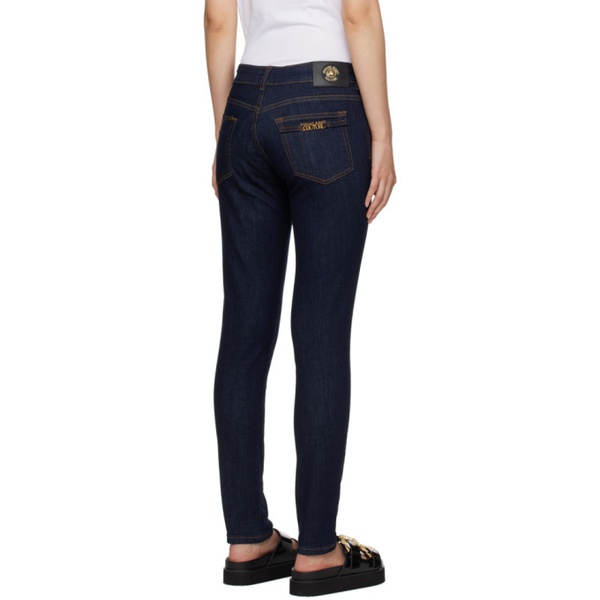 베르사체 베르사체 진 꾸뛰르 베르사체 Versace Jeans Couture Indigo Five-Pocket Jeans 241202F069003