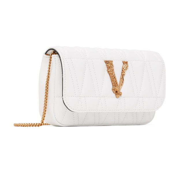 베르사체 베르사체 Versace White Virtus Mini Shoulder Bag 241404F048001