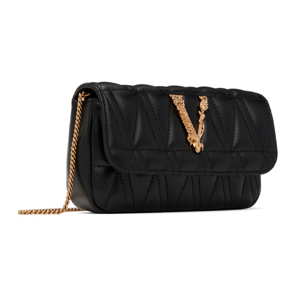 베르사체 베르사체 Versace Black Virtus Mini Shoulder Bag 241404F048000