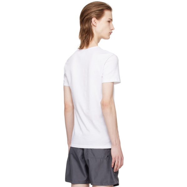 베르사체 베르사체 언더웨어 베르사체 Versace Underwear White Print T-Shirt 241653M213003
