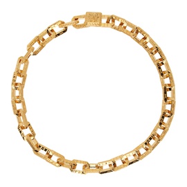 베르사체 Versace Gold Greca Quilting Necklace 241404M145016
