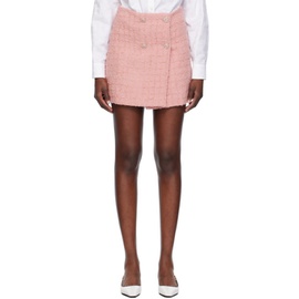 베르사체 Versace Pink Wrap Miniskirt 241404F090003
