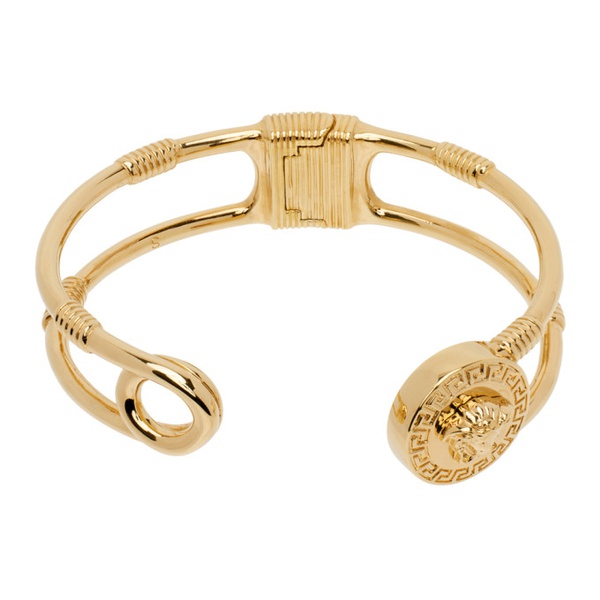 베르사체 베르사체 Versace Gold Safety Pin Bracelet 241404F020009