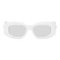 베르사체 Versace White Maxi Medusa Biggie Sunglasses 242404F005020