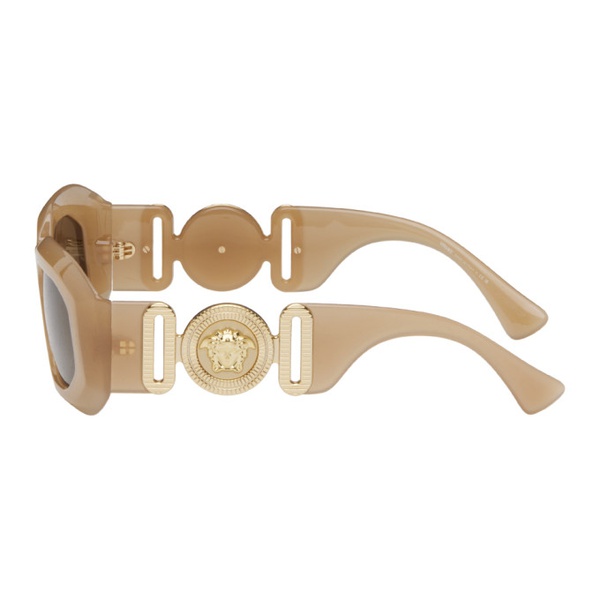 베르사체 베르사체 Versace Tan Maxi Medusa Biggie Sunglasses 242404F005023