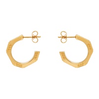 베르사체 Versace Gold Greca Quilting Earrings 241404F022015