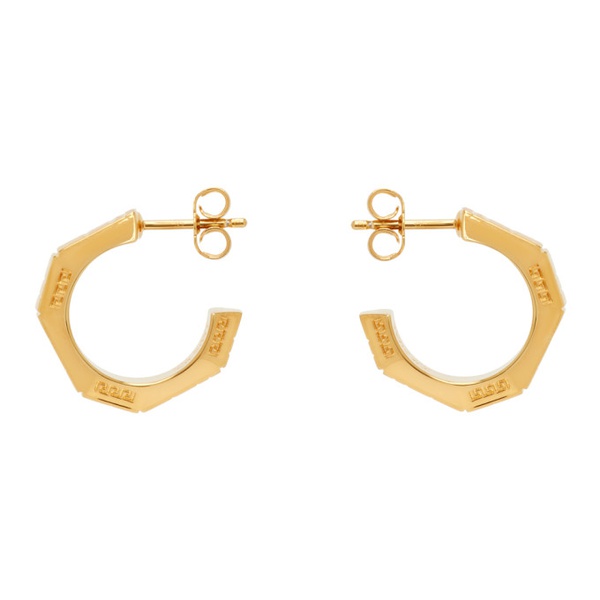 베르사체 베르사체 Versace Gold Greca Quilting Earrings 241404F022015