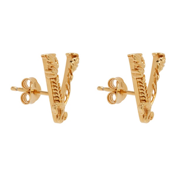 베르사체 베르사체 Versace Gold Virtus Stud Earrings 241404F022004