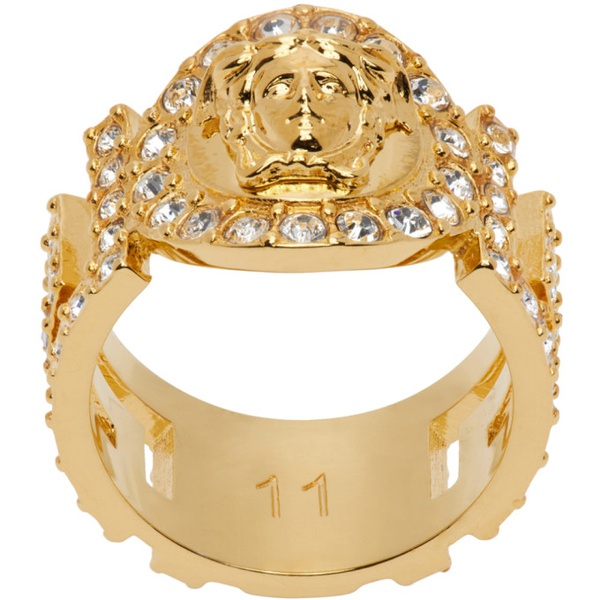 베르사체 베르사체 Versace Gold Crystal La Medusa Ring 231404F024010