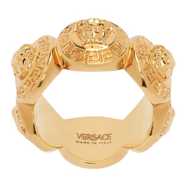 베르사체 베르사체 Versace Gold Tribute Medusa Ring 241404F024010