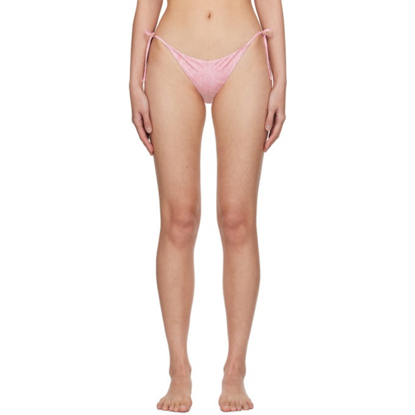 베르사체 베르사체 언더웨어 베르사체 Versace Underwear Pink Barocco Bikini Bottom 241653F105002