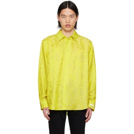 베르사체 Versace Yellow Barocco Shirt 241404M192002