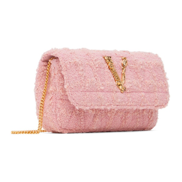 베르사체 베르사체 Versace Pink Mini Logo Bag 241404F048002