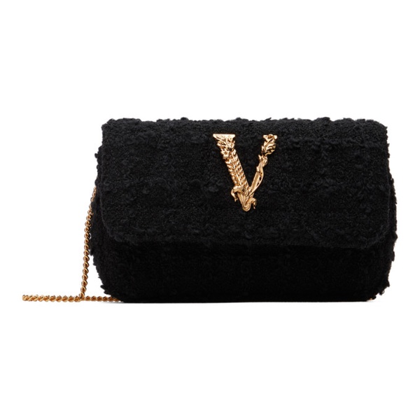 베르사체 베르사체 Versace Black Mini Logo Bag 241404F048003