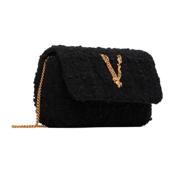 베르사체 베르사체 Versace Black Mini Logo Bag 241404F048003