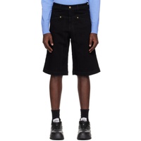 베르사체 진 꾸뛰르 베르사체 Versace Jeans Couture Black Four-Pocket Shorts 241202M193038