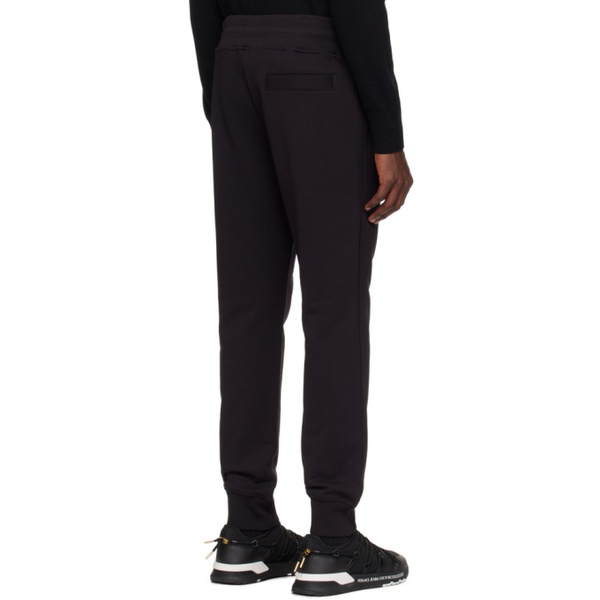 베르사체 베르사체 진 꾸뛰르 베르사체 Versace Jeans Couture Black V-Emblem Sweatpants 241202M190000