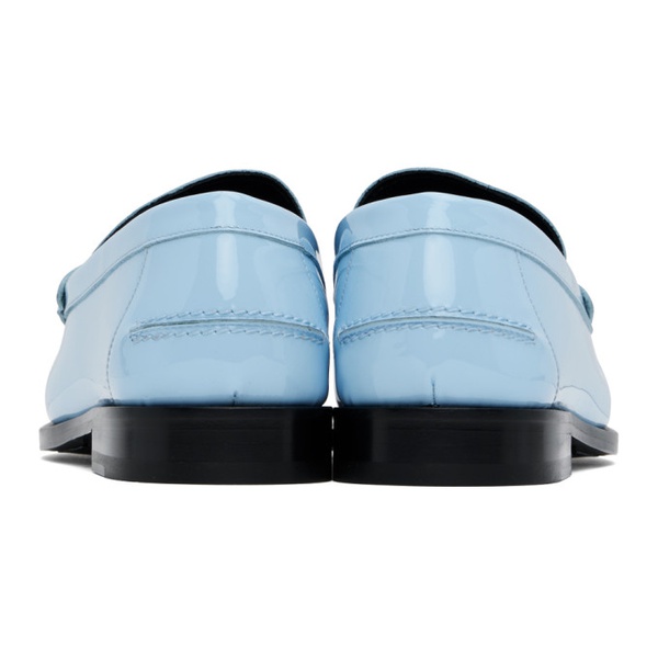베르사체 베르사체 Versace Blue Medusa 95 Patent Loafers 241404M231026