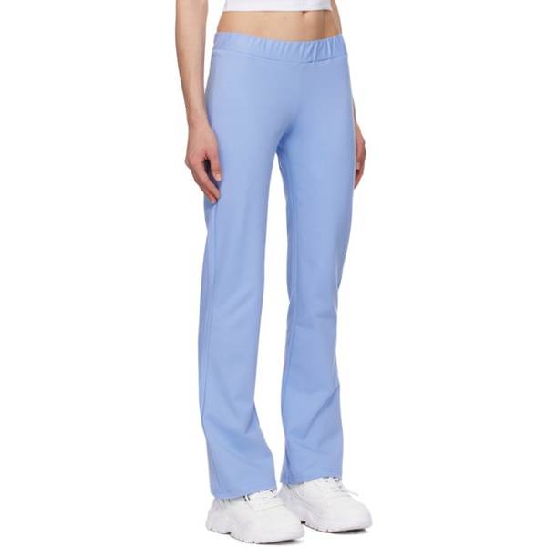 베르사체 베르사체 진 꾸뛰르 베르사체 Versace Jeans Couture Blue Crystal-Cut Lounge Pants 241202F086003