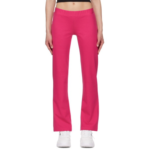 베르사체 베르사체 진 꾸뛰르 베르사체 Versace Jeans Couture Pink Crystal-Cut Lounge Pants 241202F086002