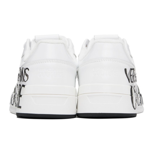 베르사체 베르사체 진 꾸뛰르 베르사체 Versace Jeans Couture White & Black Starlight Sneakers 241202M237009
