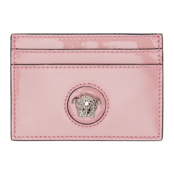 베르사체 베르사체 Versace Pink La Medusa Card Holder 241404F037011