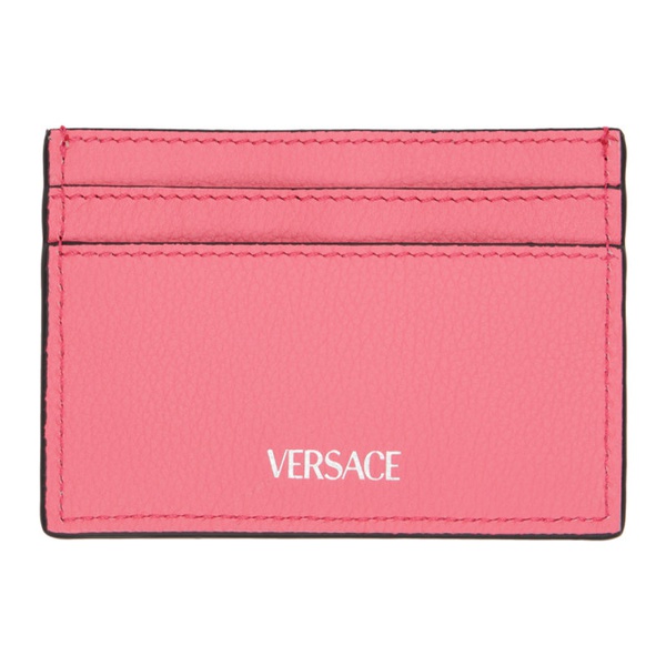 베르사체 베르사체 Versace Pink La Medusa Card Holder 232404F037001