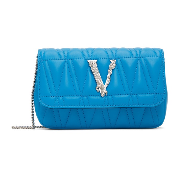 베르사체 베르사체 Versace Blue Mini Virtus Bag 232404F048001