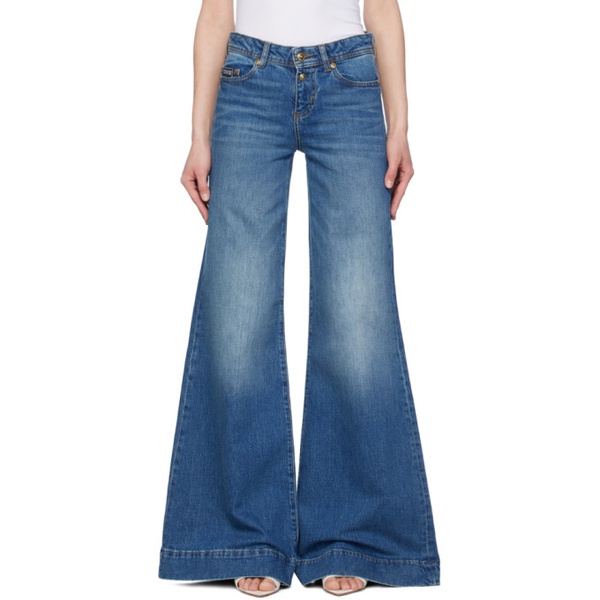 베르사체 베르사체 진 꾸뛰르 베르사체 Versace Jeans Couture Indigo Flared Jeans 241202F069006