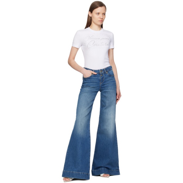 베르사체 베르사체 진 꾸뛰르 베르사체 Versace Jeans Couture Indigo Flared Jeans 241202F069006