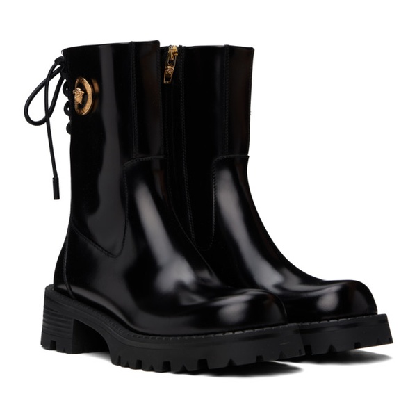 베르사체 베르사체 Versace Black Alia Ankle Boots 241404F113000