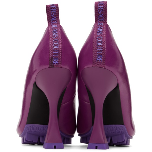 베르사체 베르사체 진 꾸뛰르 베르사체 Versace Jeans Couture Purple Flair Heels 222202F122004