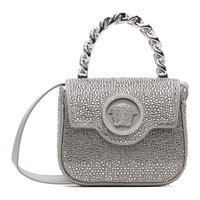 베르사체 Versace Silver Crystal La Medusa Mini Bag 241404F046023
