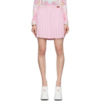 베르사체 Versace Pink Pleated Miniskirt 221404F090011